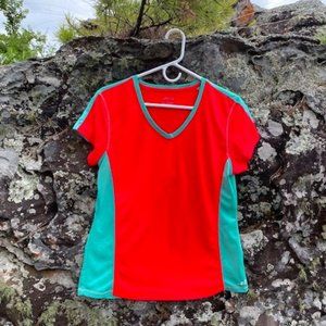 bcg ladies athletic 2-tone tee size L